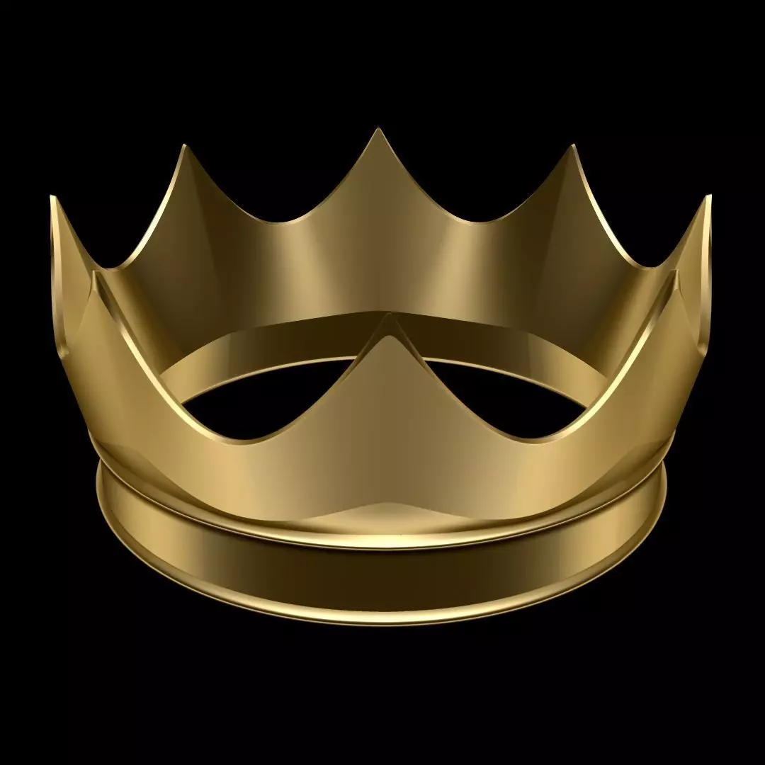 Crown golden 3D model_0