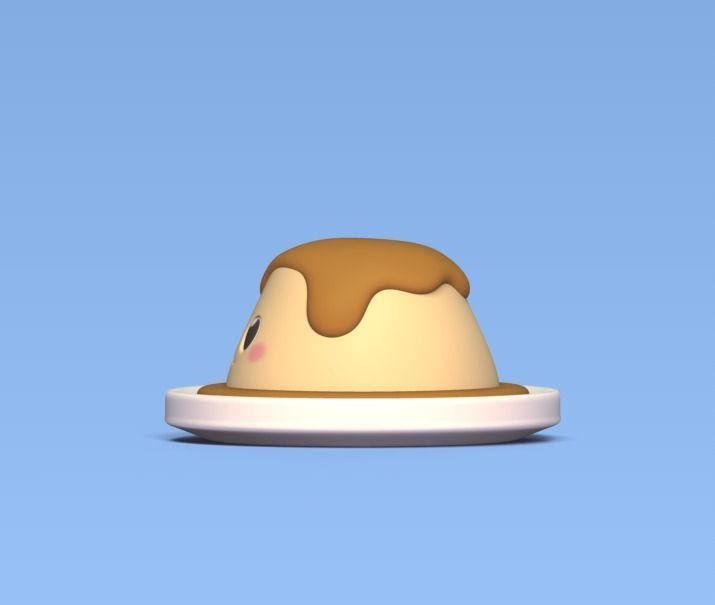Pudding hat 3D print model_1