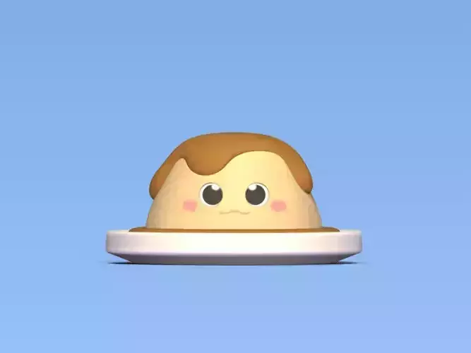 Pudding hat 3D print model Pudding hat 3D print model