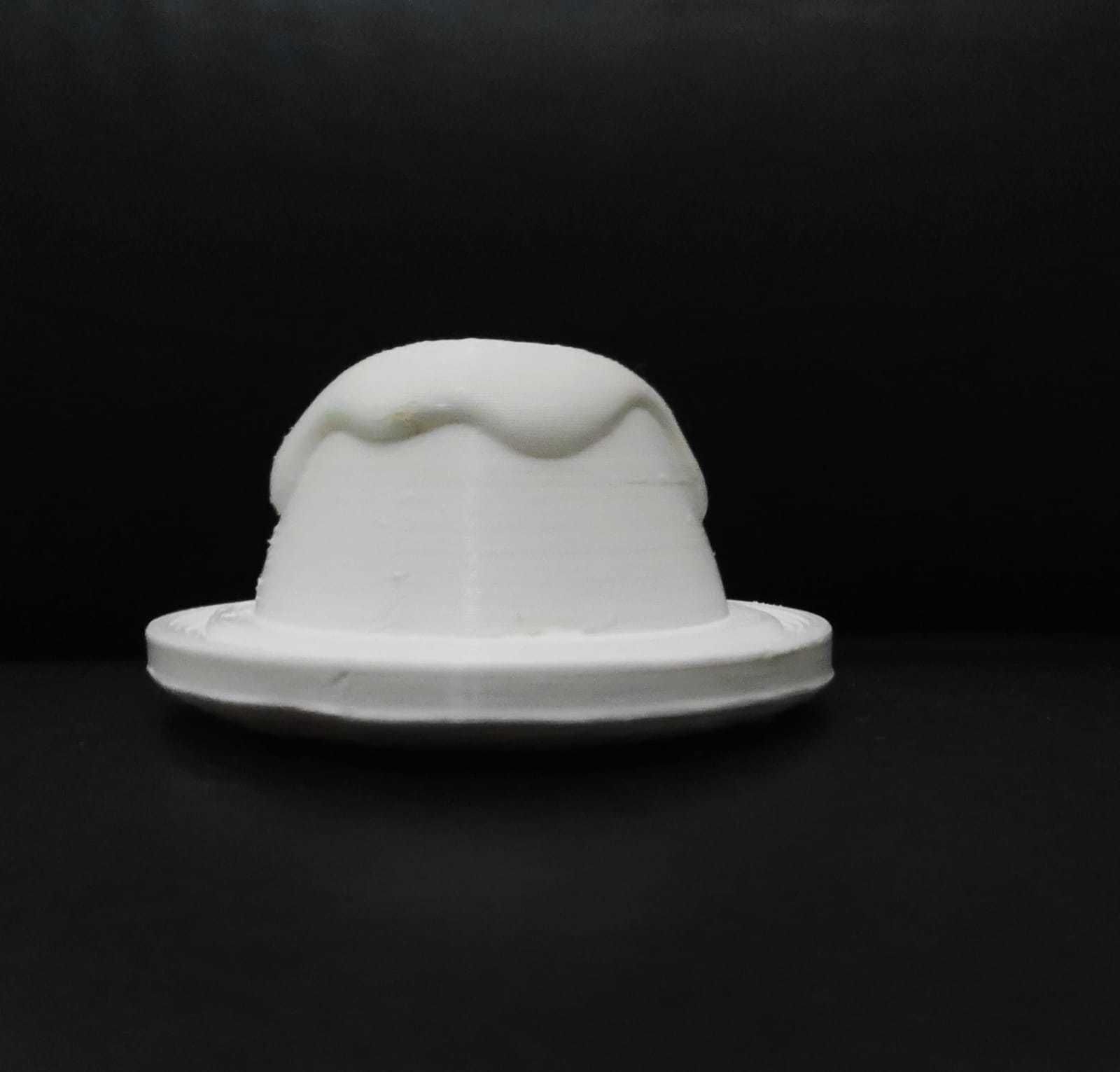 Pudding hat 3D print model_5