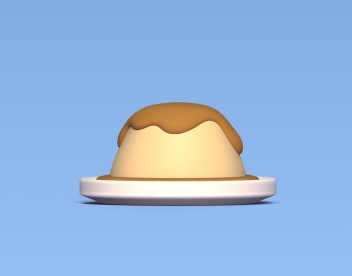 Pudding hat 3D print model_2