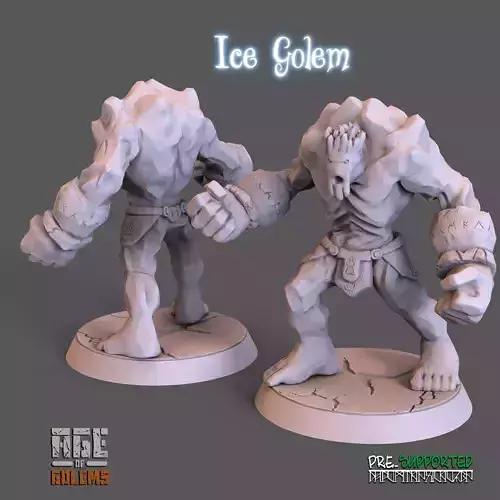 Ice Golem Pose 1 3D print model