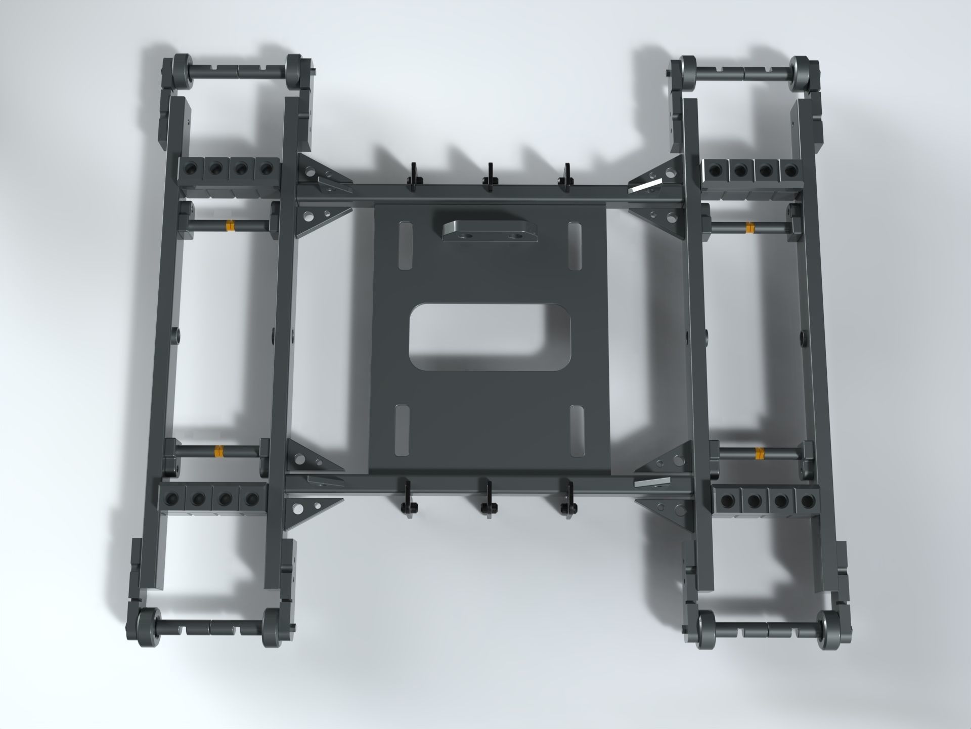 mechanical part platform scifi  3D model_2
