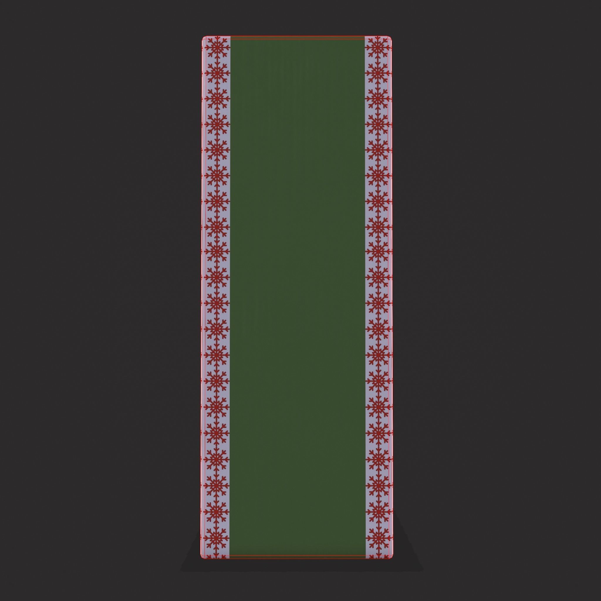 Vintage Santa Clause Mask With Box Low-poly 3D model_18