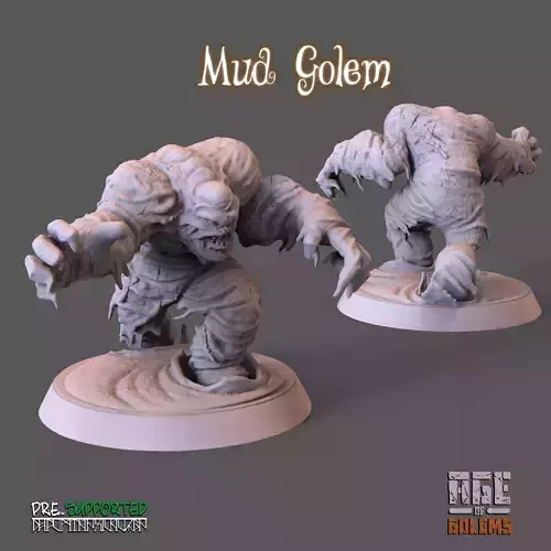 Mud Golem Pose 1 - Age of Golems