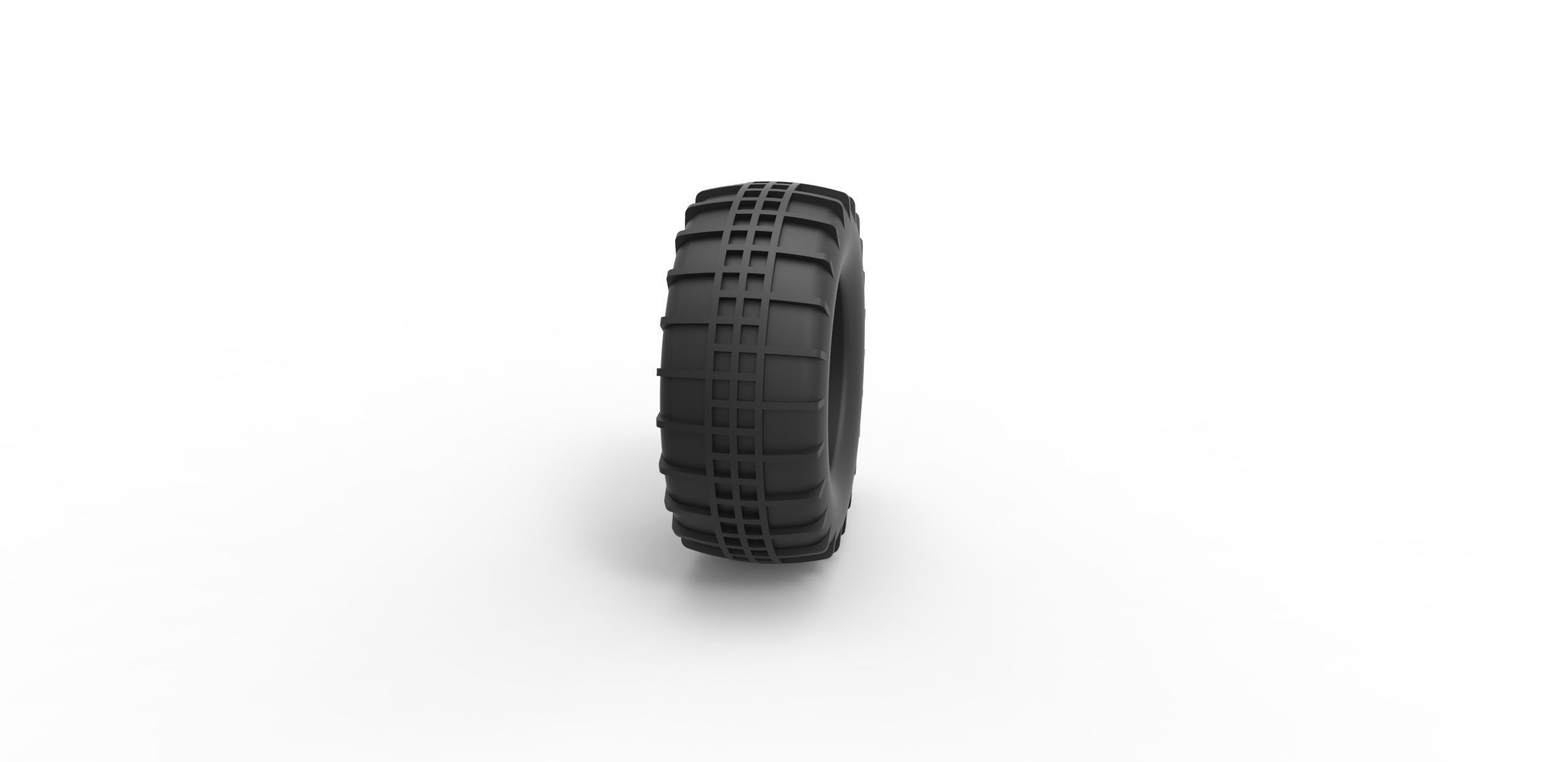 Dune buggy rear tire 5 Scale 1 to 10 3D print model_2