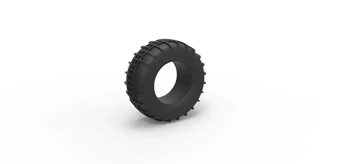Dune buggy rear tire 5 Scale 1 to 10