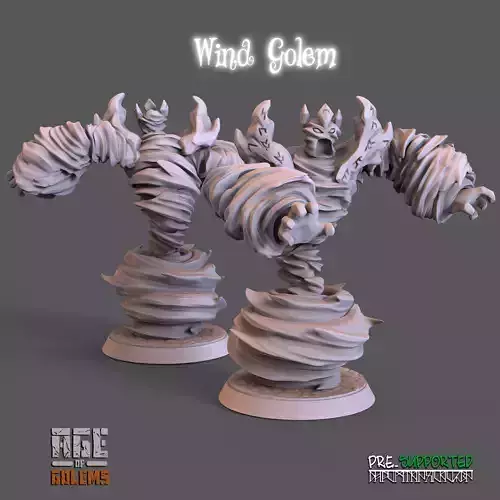 Wind Golem Pose 2 - Age of Golems
