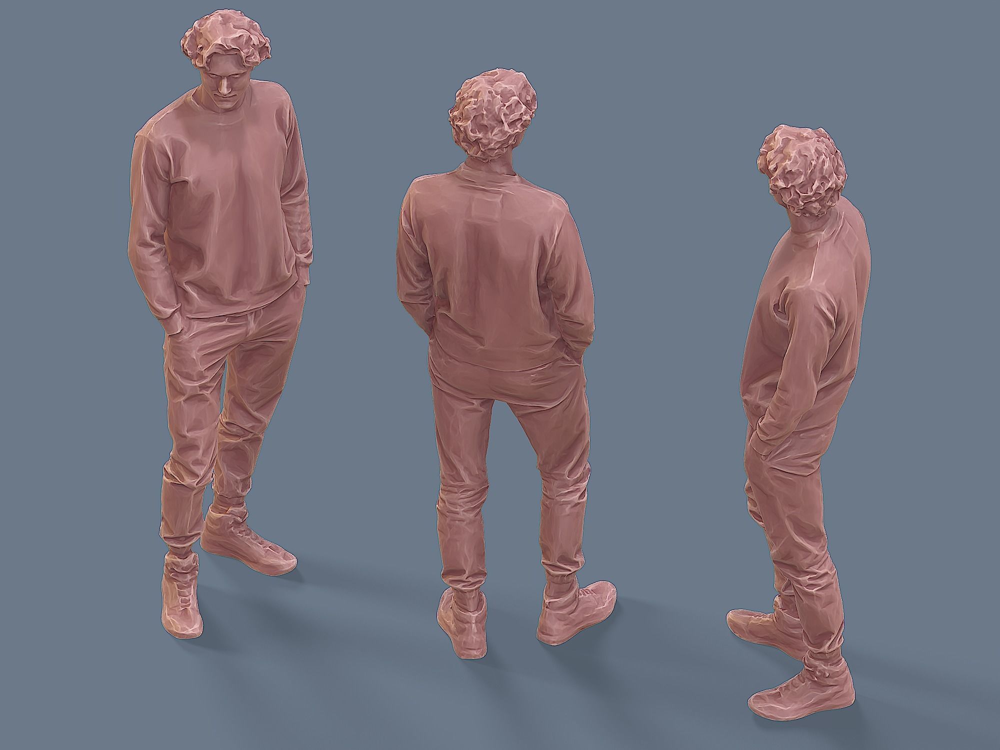 Attractive Young Guy 3D model_6