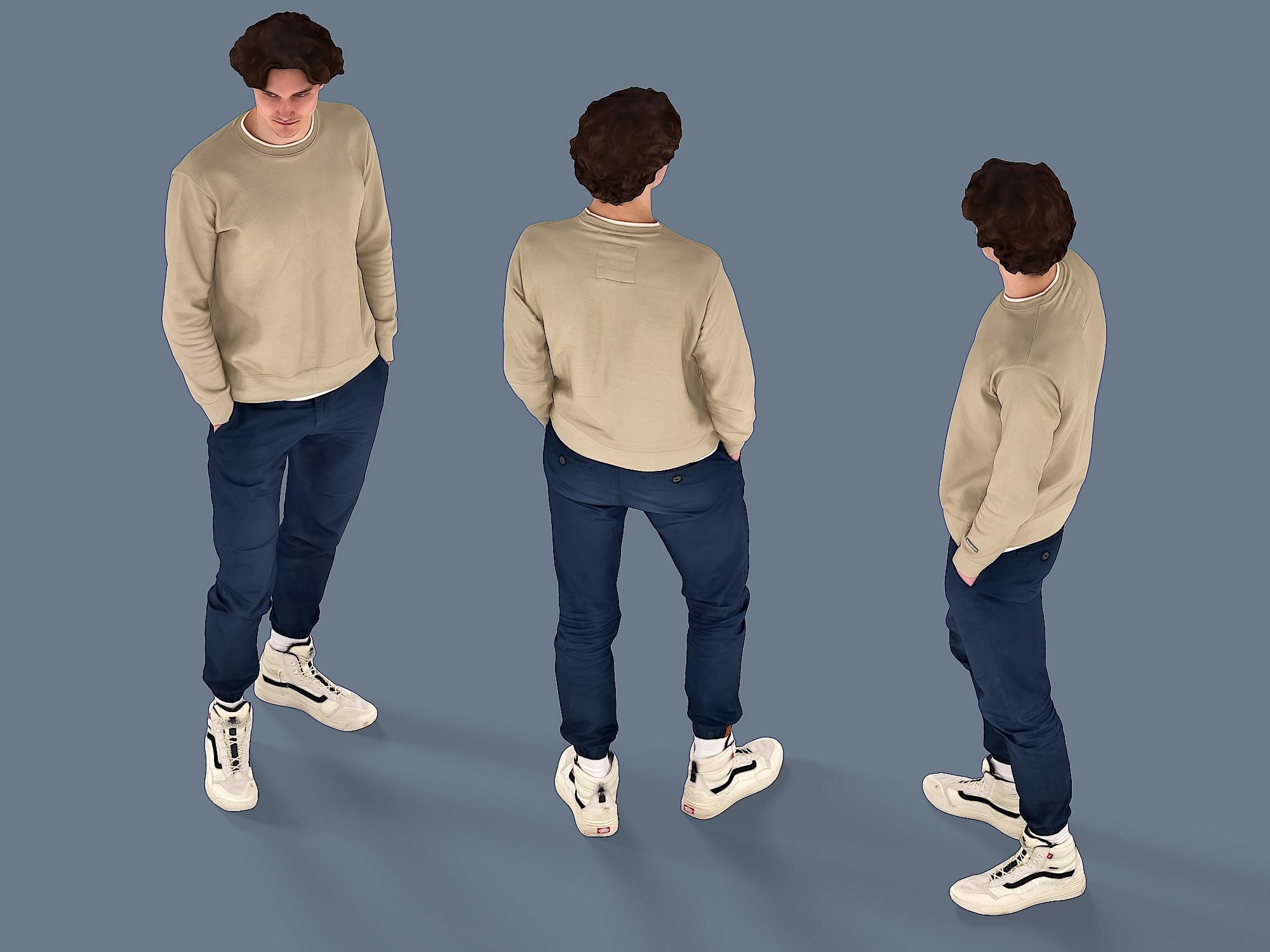 Attractive Young Guy 3D model_5