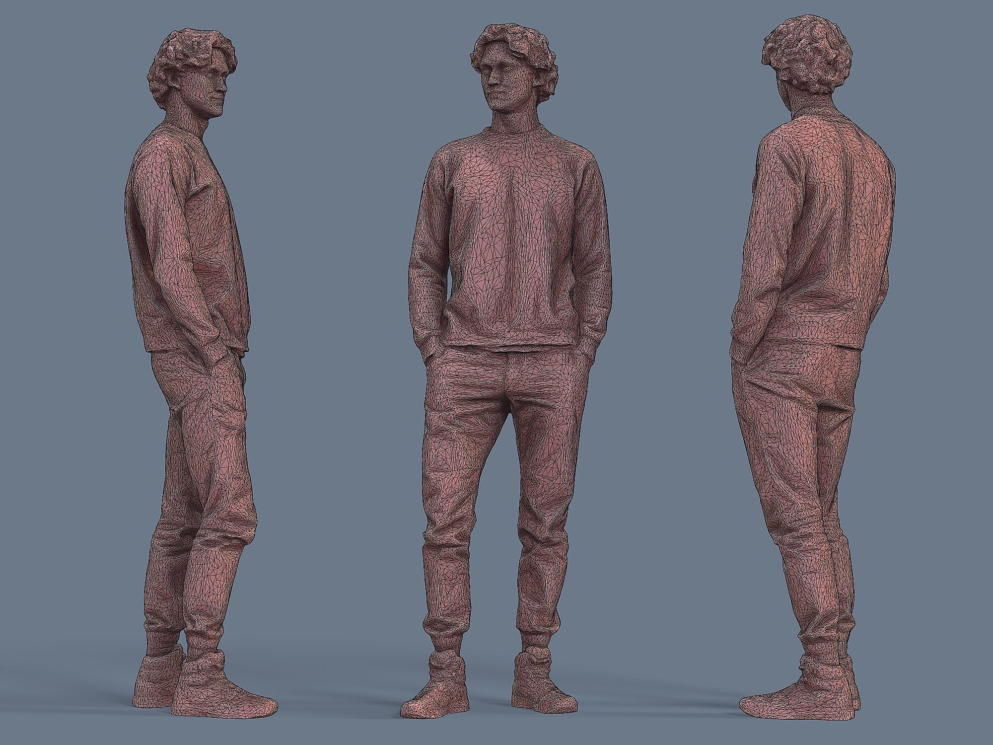 Attractive Young Guy 3D model_3