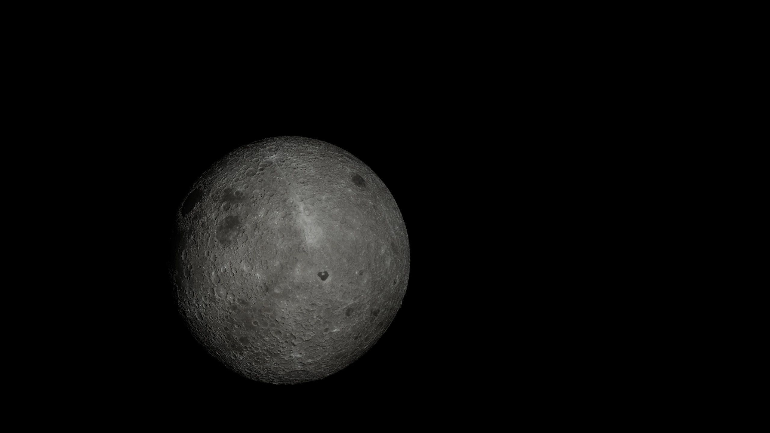 Detailed Moon with accurate color and displacement maps 3D model_1