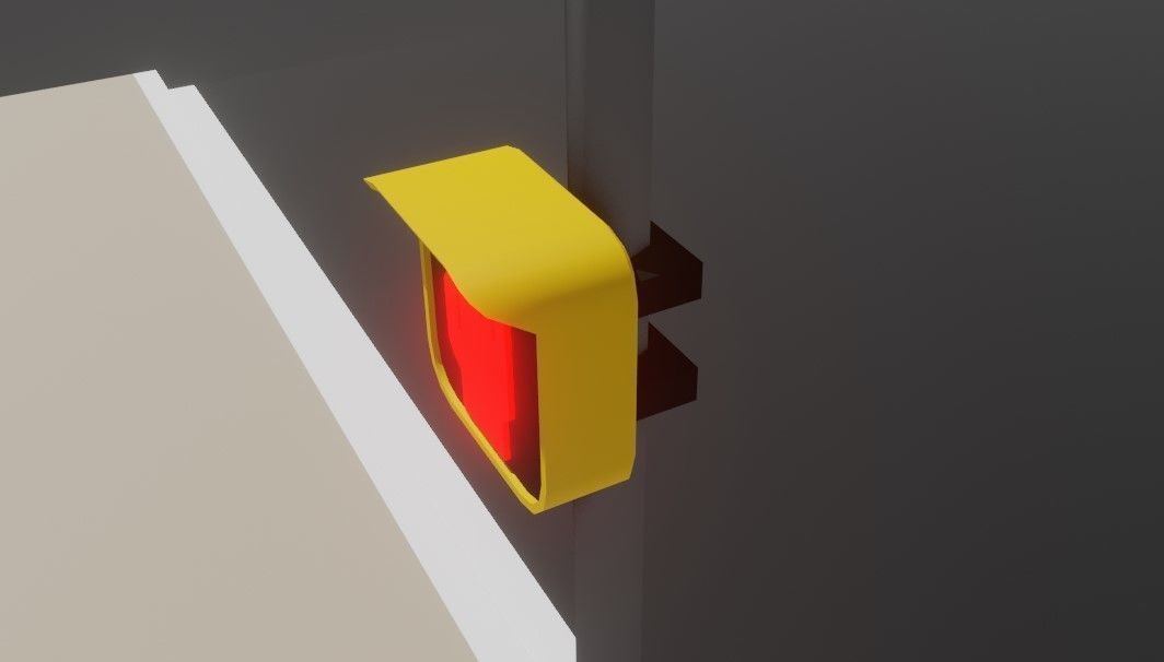 Traffic Light - Semafaro Low-poly 3D model_6