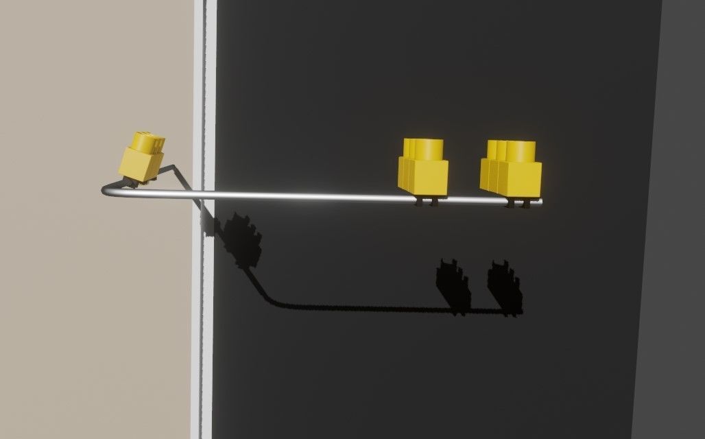 Traffic Light - Semafaro Low-poly 3D model_11