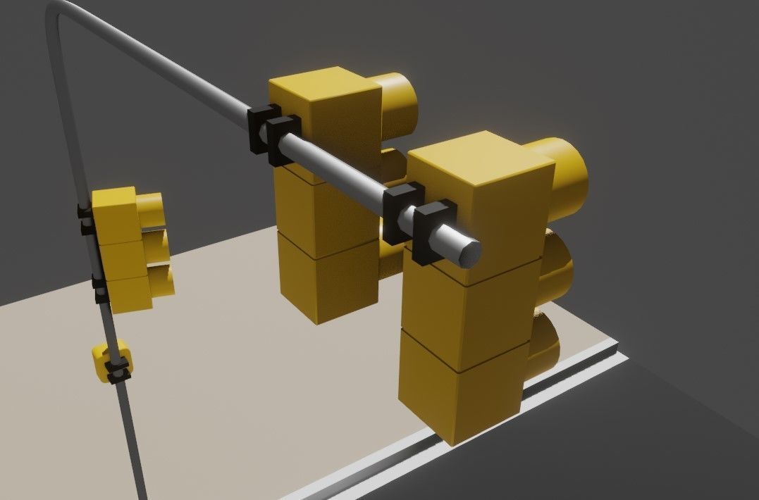 Traffic Light - Semafaro Low-poly 3D model_10