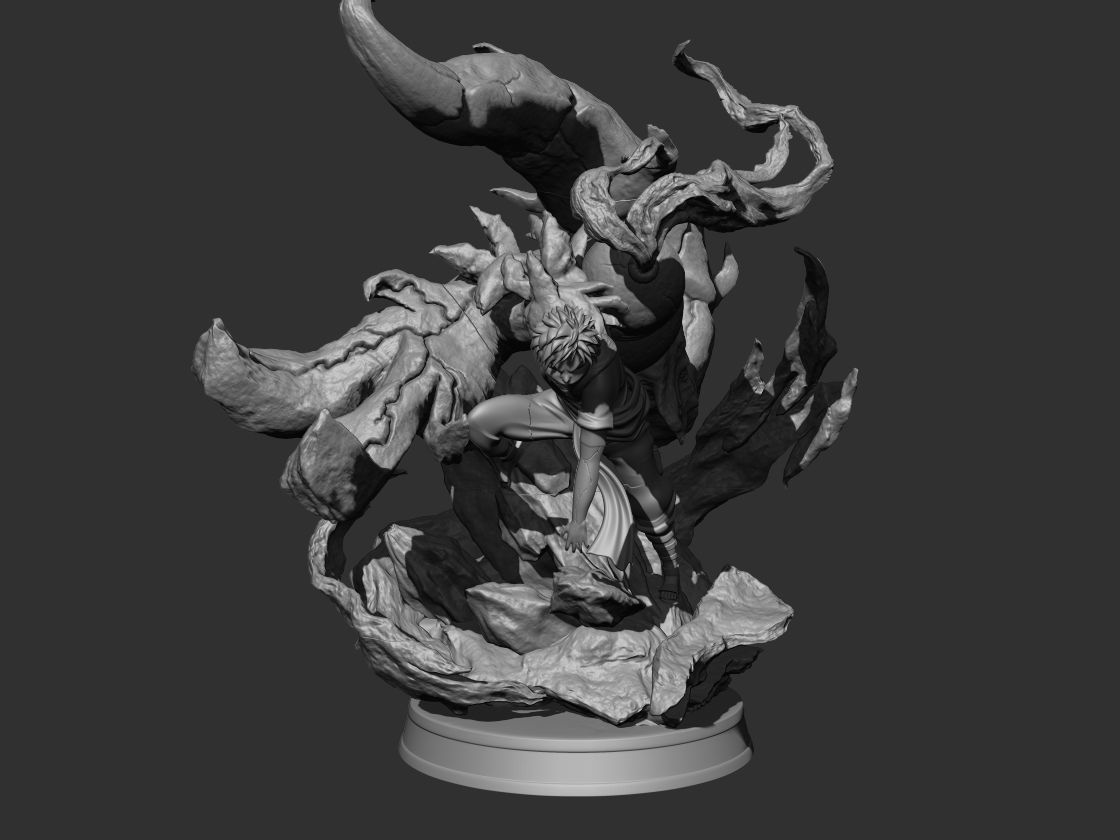 Gaara Sand Demon 3d statue 3D print model_1