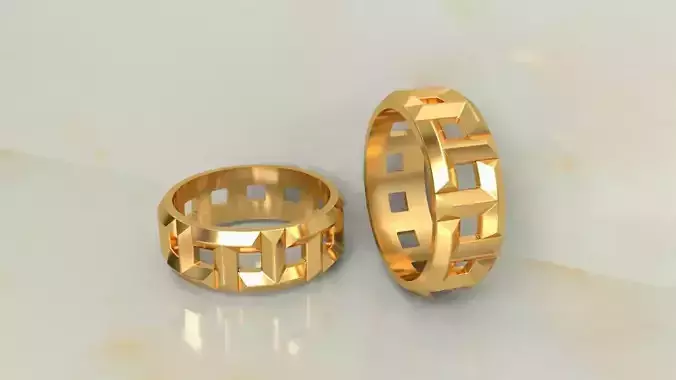 Tiffany T Ring  Wide 8 mm  Sizes 3D print model