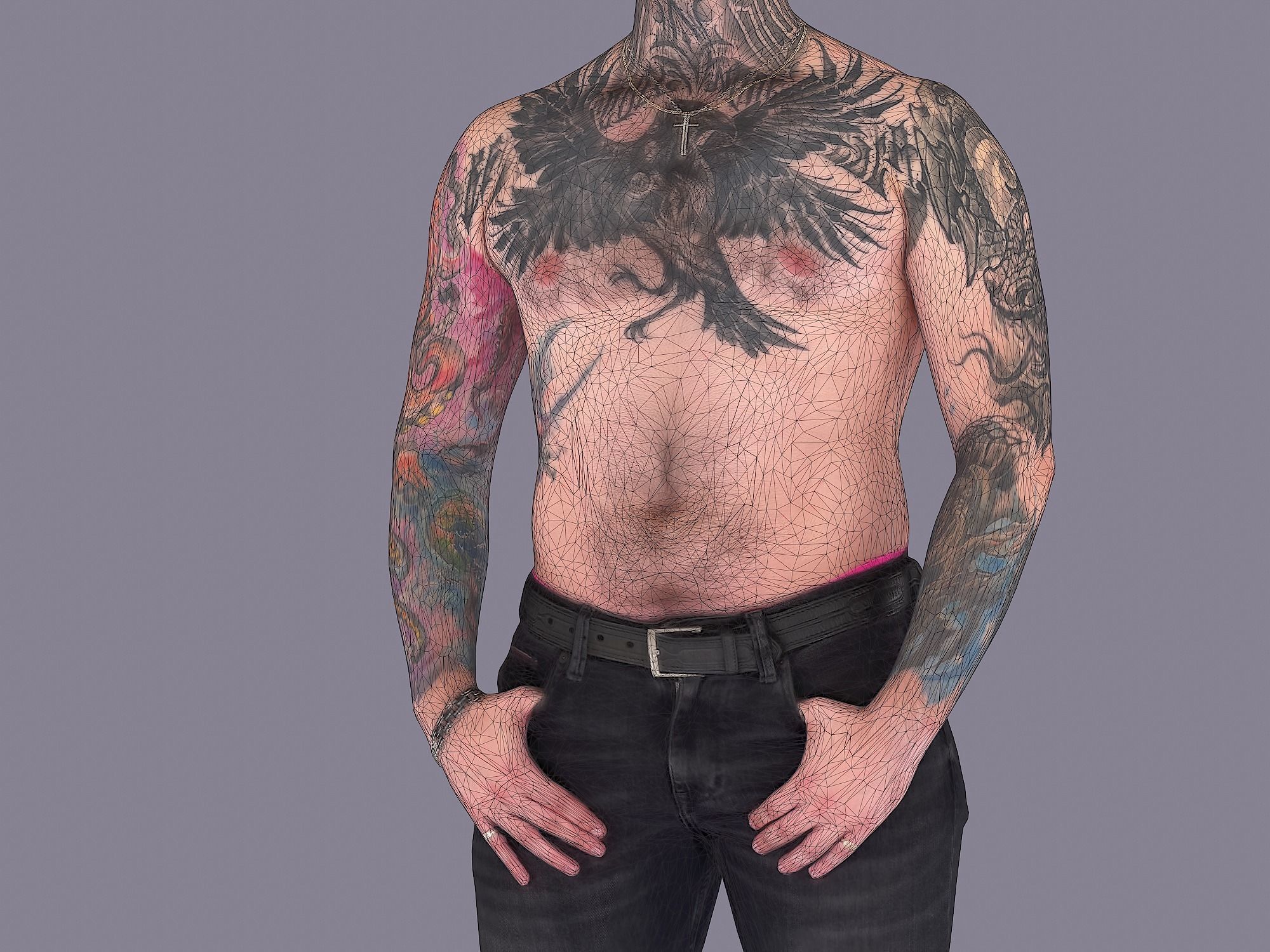 Dude in Panama 3D model_18