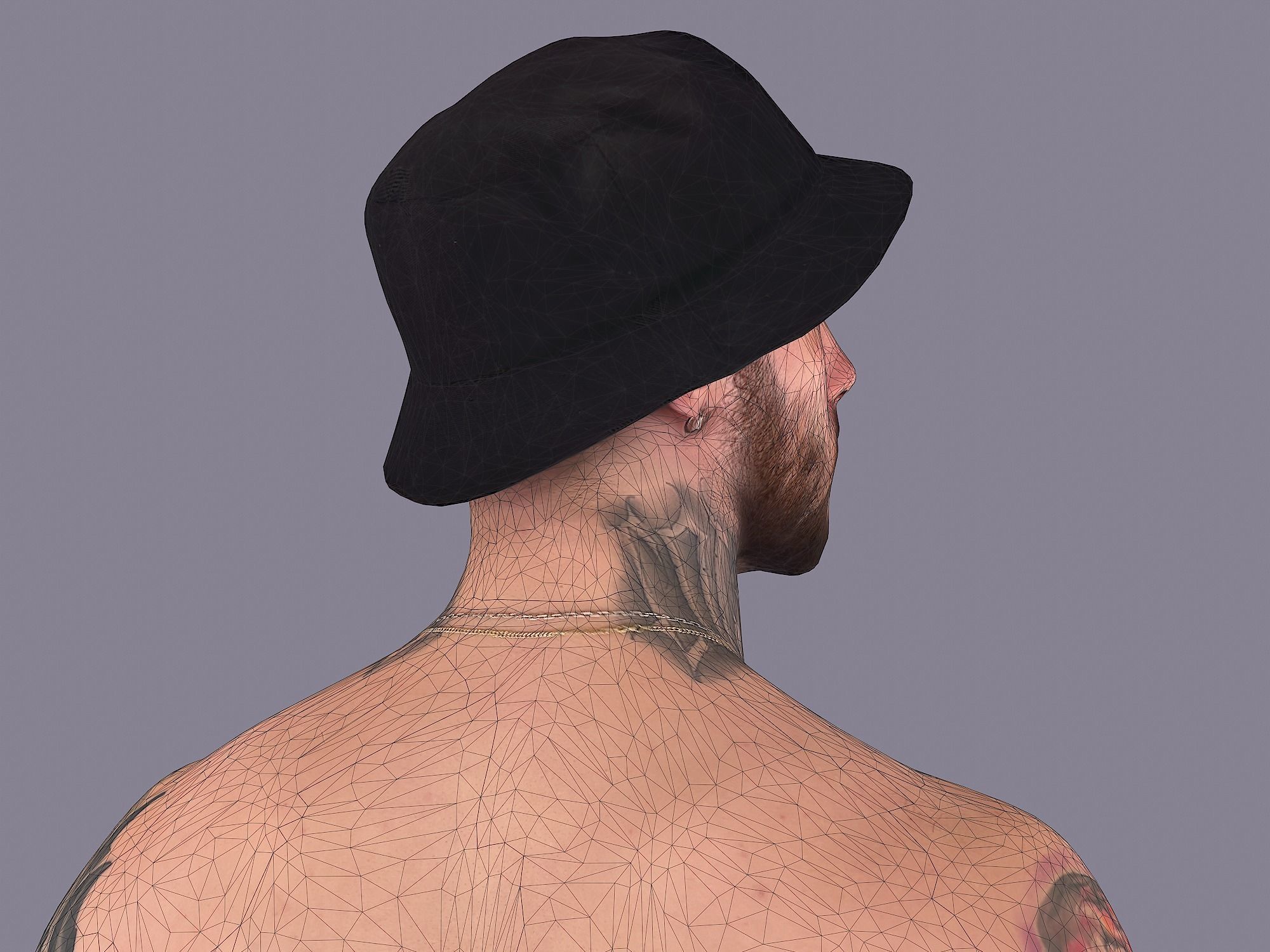 Dude in Panama 3D model_10