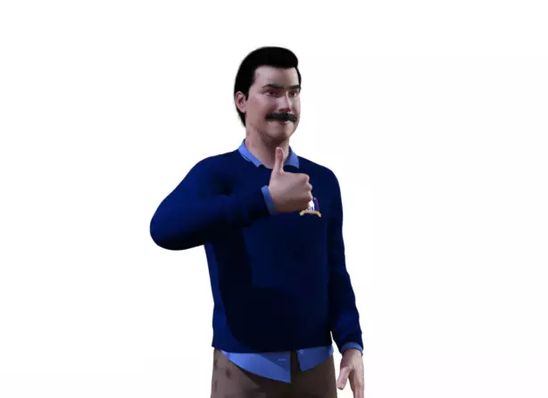 Ted Lasso Character Model 3D model_0