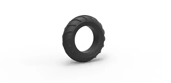 Mud dragster front tire Scale 1 to 10