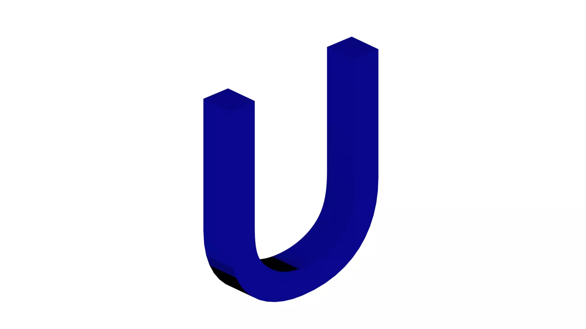 Uwanile Letter U Dimensions 1 cm Tall per 5 mm deep Free 3D print model