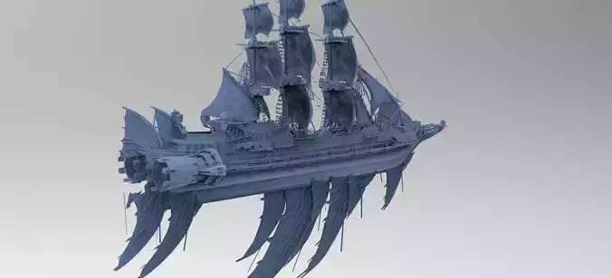 Asian Finn Airship Sci-Fi design