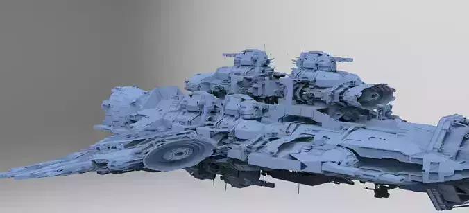 Alien Stargate Ship 2 3D