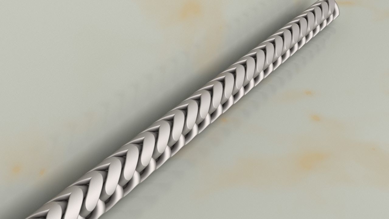 Miami Cuban Link Chain 9 mm Dragon model 3D print model_2