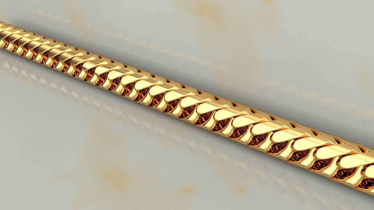 Miami Cuban Link Chain 9 mm Dragon model 3D print model_1