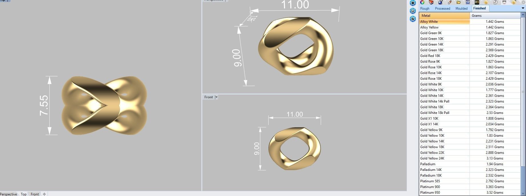 Miami Cuban Link Chain 9 mm Dragon model 3D print model_6