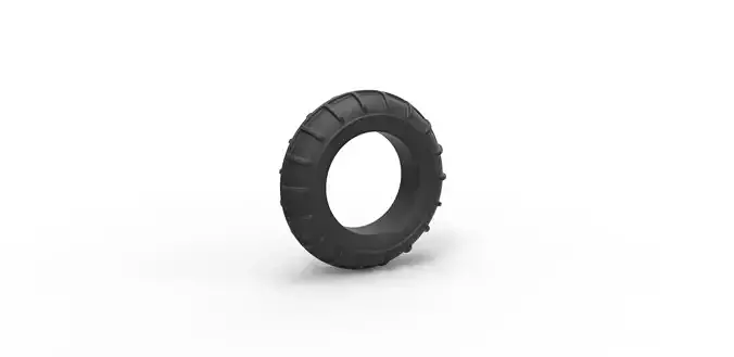 Mud dragster front tire 2 Scale 1 to 10