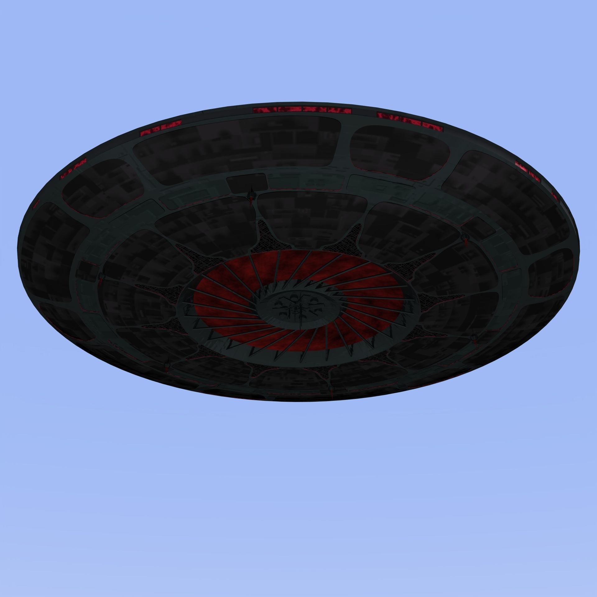 Detailed UFO Free 3D model_1
