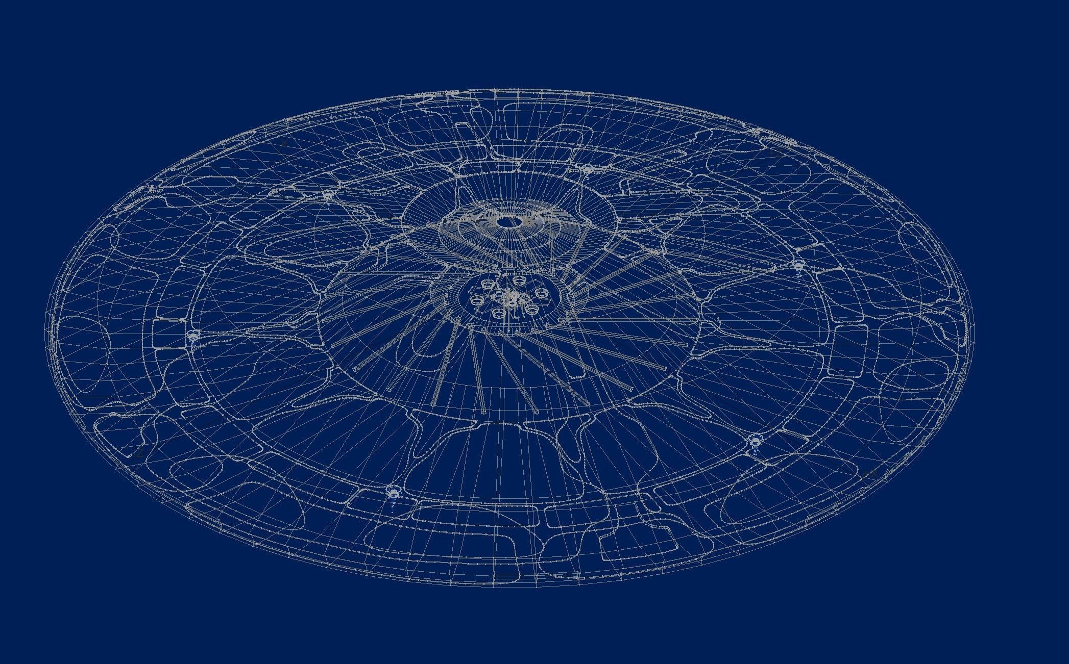 Detailed UFO Free 3D model_3