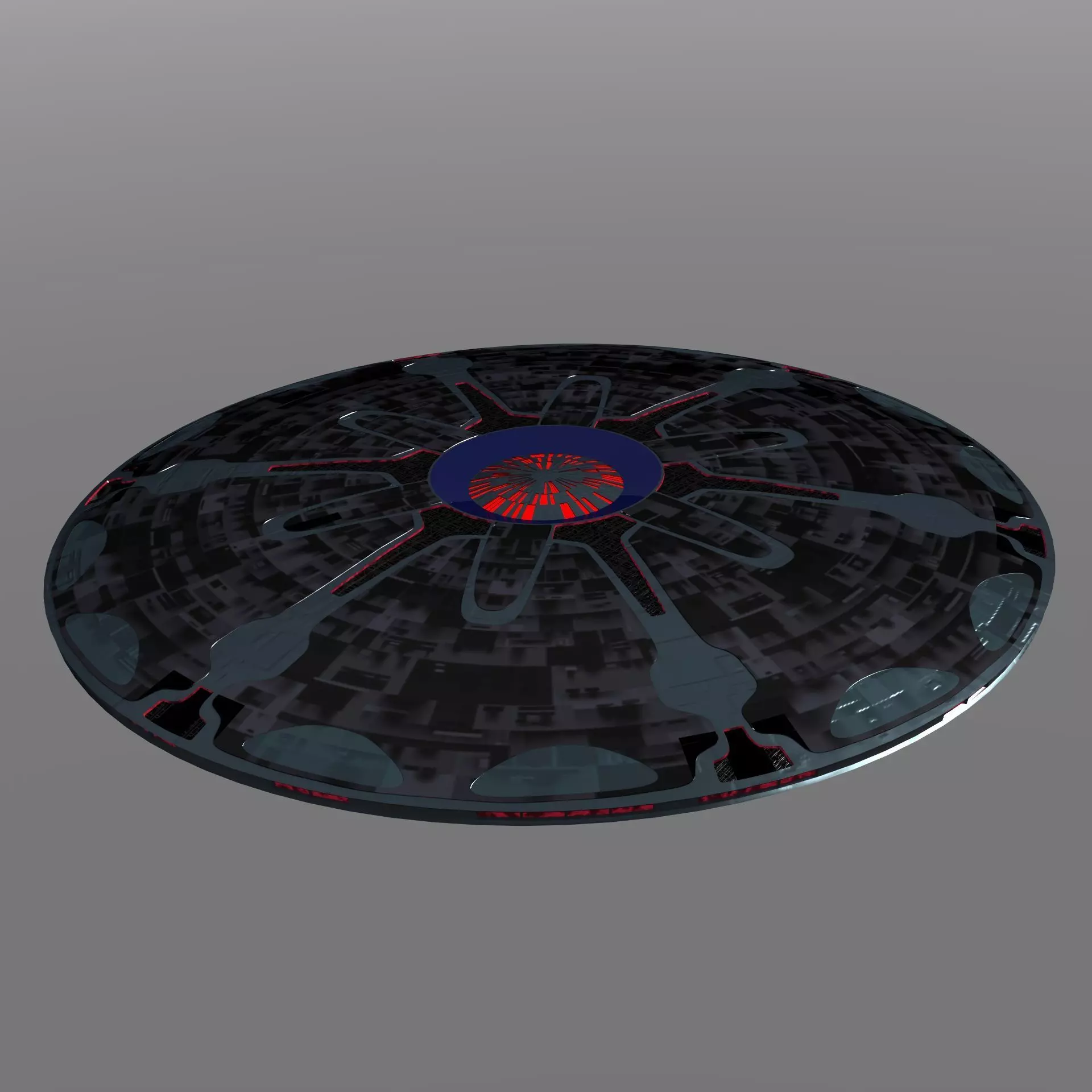 Detailed UFO Free 3D model_0