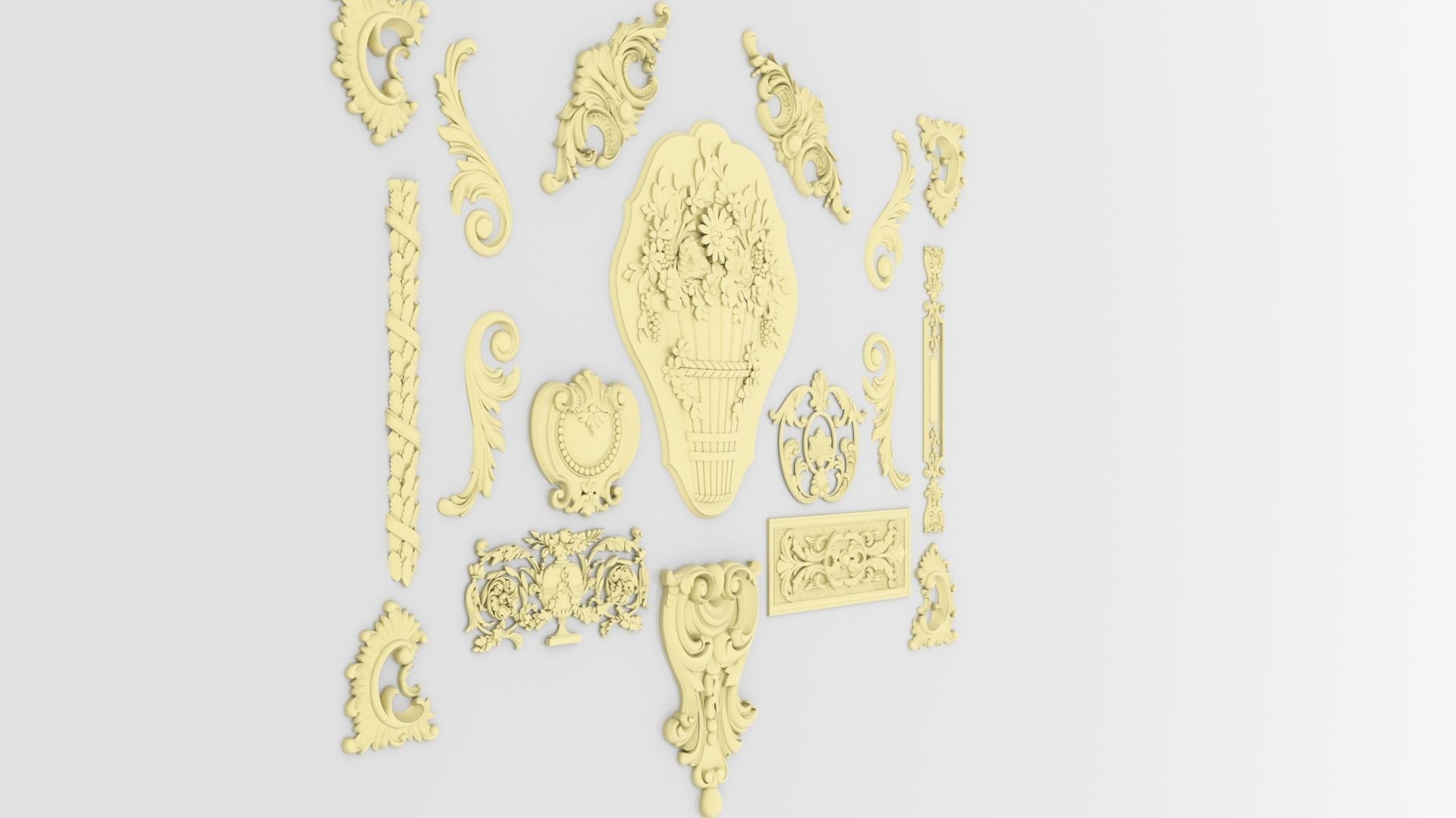 Ornamental Kitbash 3D print model_7