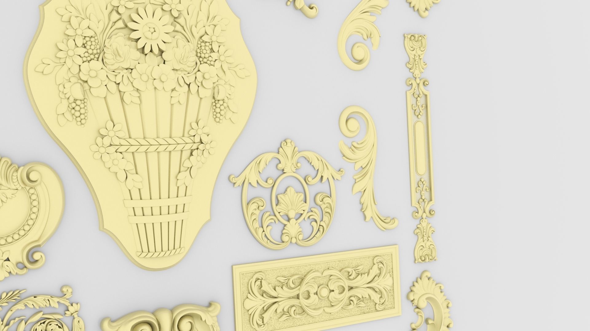 Ornamental Kitbash 3D print model_8