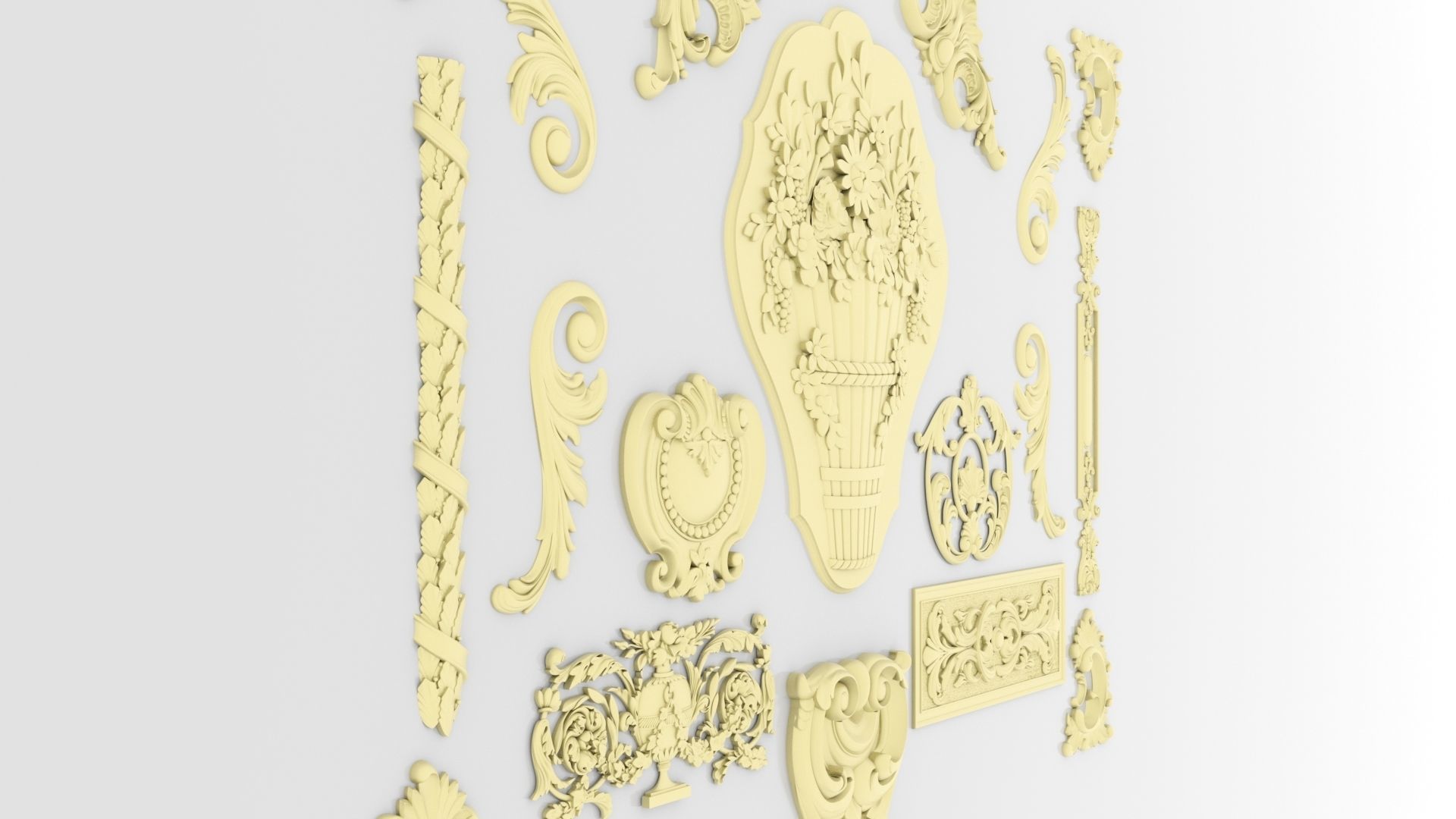 Ornamental Kitbash 3D print model_9