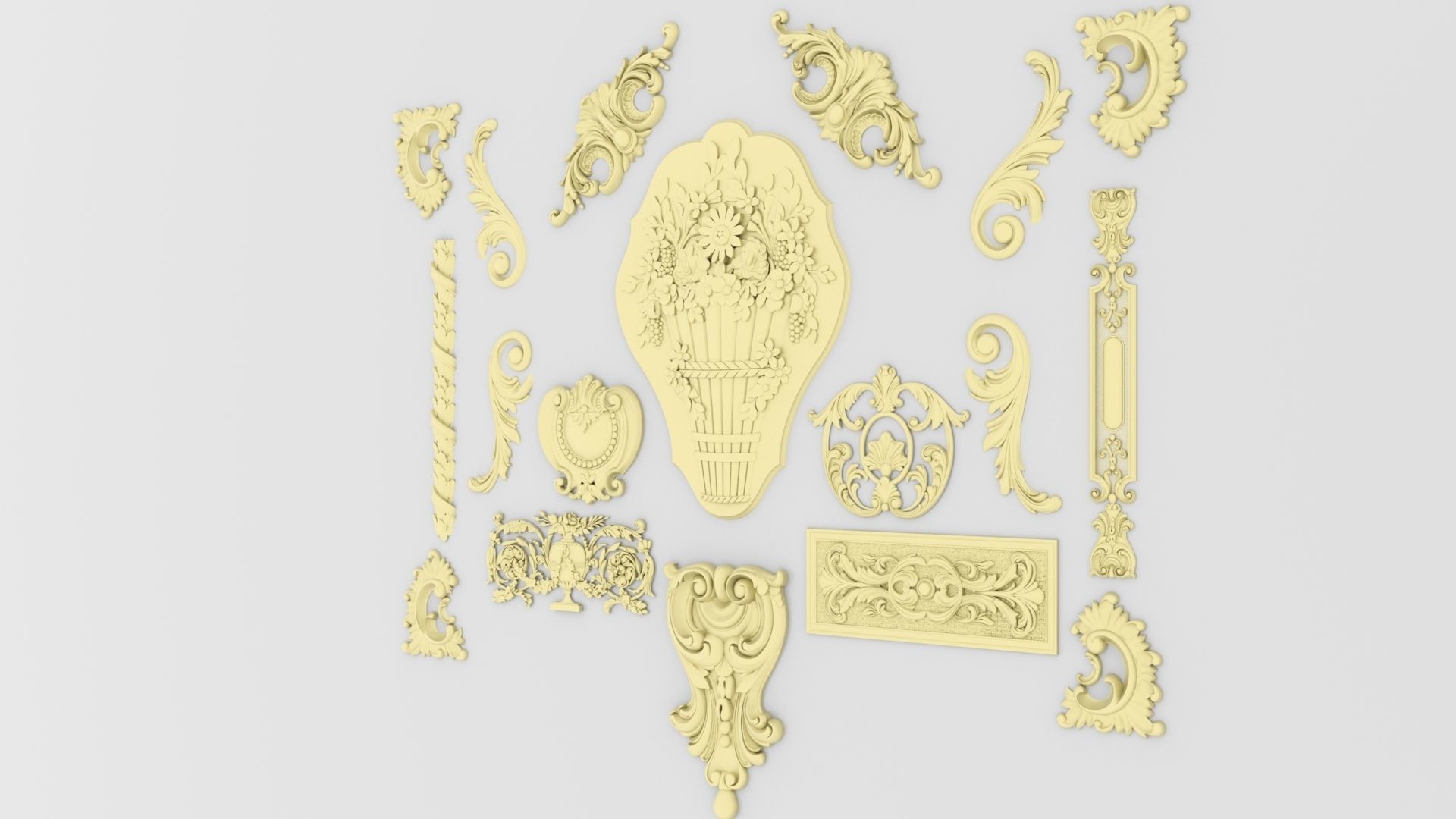 Ornamental Kitbash 3D print model_2