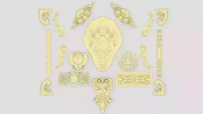 Ornamental Kitbash 3D print model