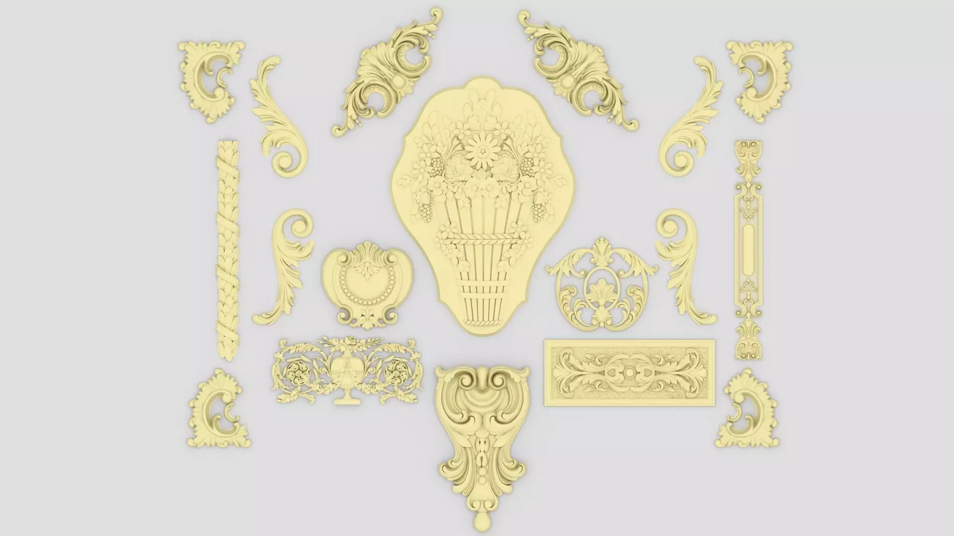 Ornamental Kitbash 3D print model_0