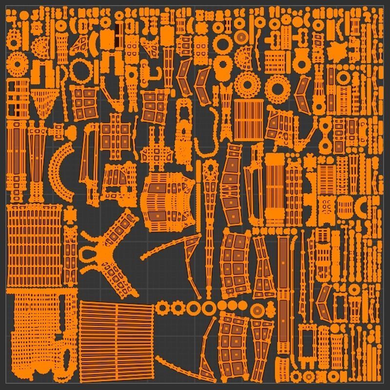 Game-ready 3D model of M4 carbine Low-poly 3D model_6