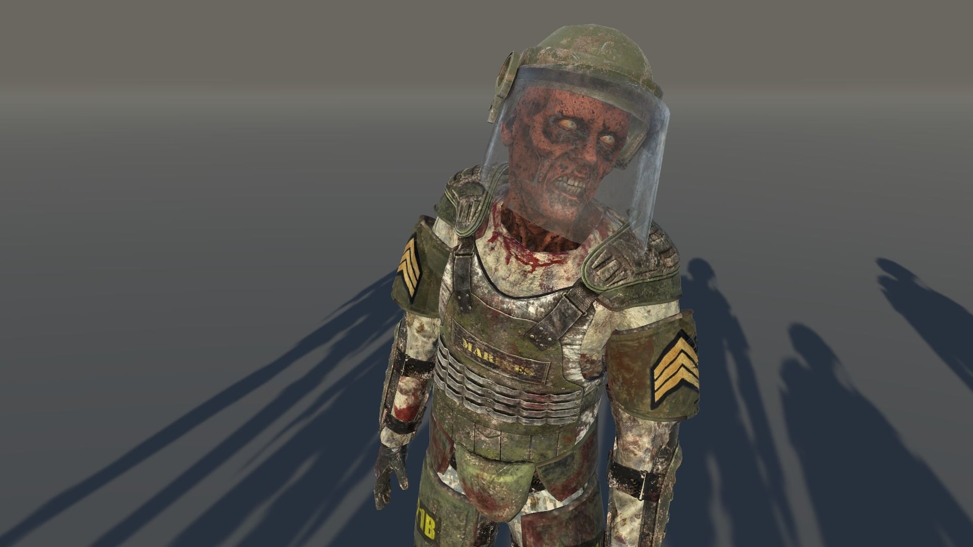 Zombie Army 1 Low-poly 3D model_5