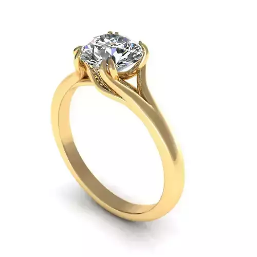 Solitaire One Stone P1 3D print model