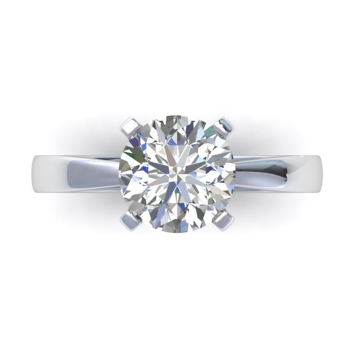 Albert Lin Diamond Ring 3D print model_1