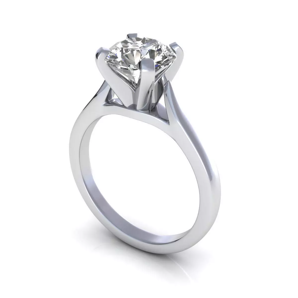 Ashish Jaiswal Solitaire Diamond Ring 3D print model