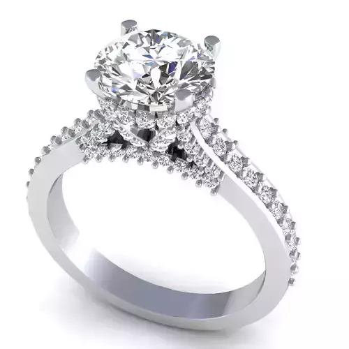 Tian Shou Yin Diamond Ring 3D print model