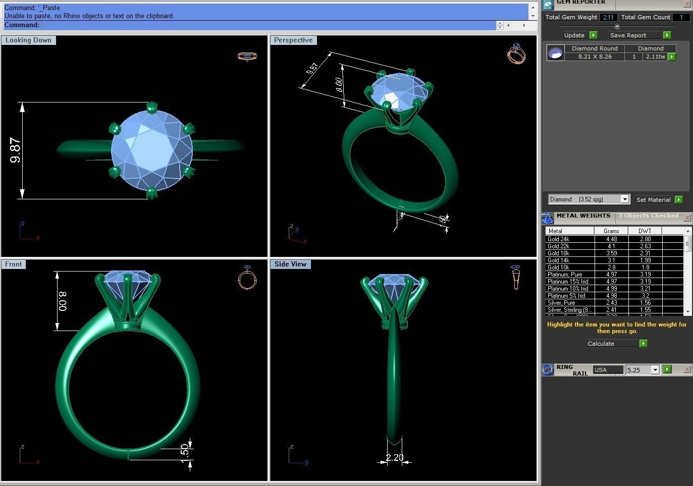 Tiffany Solitaire Diamond Ring 3D print model_5