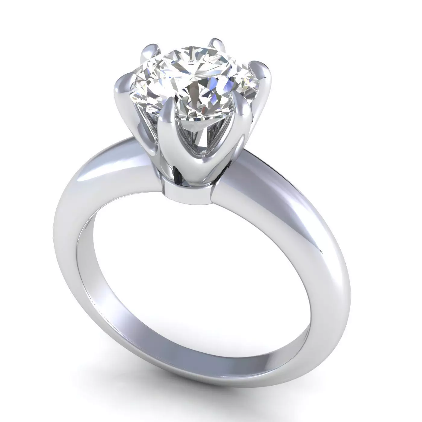  Yohan Kim Solitaire Diamond Ring 3D print model_0