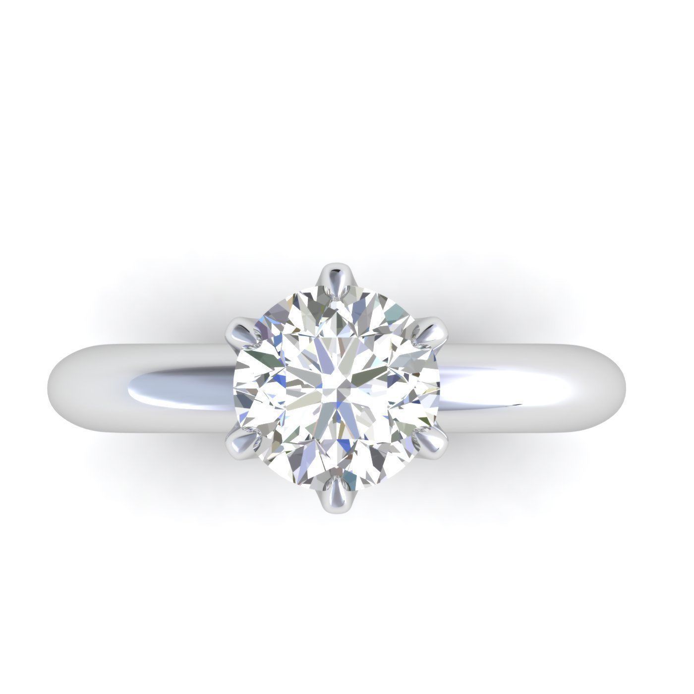  Yohan Kim Solitaire Diamond Ring 3D print model_3